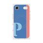 プレミアムスクエアケース with MagSafe［ オリジナル - initial color line - P blue ］