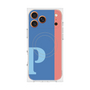 プレミアムスクエアケース with MagSafe［ オリジナル - initial color line - P blue ］