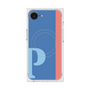プレミアムスクエアケース with MagSafe［ オリジナル - initial color line - P blue ］