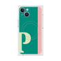 プレミアムスクエアケース with MagSafe［ オリジナル - initial color line - P green ］