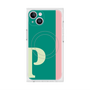 プレミアムスクエアケース with MagSafe［ オリジナル - initial color line - P green ］