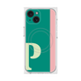 プレミアムスクエアケース with MagSafe［ オリジナル - initial color line - P green ］