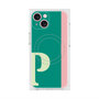プレミアムスクエアケース with MagSafe［ オリジナル - initial color line - P green ］