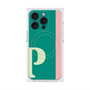 プレミアムスクエアケース with MagSafe［ オリジナル - initial color line - P green ］