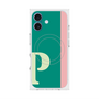 プレミアムスクエアケース with MagSafe［ オリジナル - initial color line - P green ］