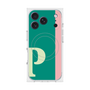 プレミアムスクエアケース with MagSafe［ オリジナル - initial color line - P green ］