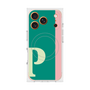 プレミアムスクエアケース with MagSafe［ オリジナル - initial color line - P green ］