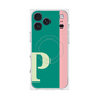 プレミアムスクエアケース with MagSafe［ オリジナル - initial color line - P green ］