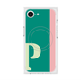 プレミアムスクエアケース with MagSafe［ オリジナル - initial color line - P green ］
