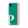 プレミアムスクエアケース with MagSafe［ オリジナル - initial color line - P green ］