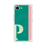 プレミアムスクエアケース with MagSafe［ オリジナル - initial color line - P green ］