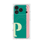 プレミアムスクエアケース with MagSafe［ オリジナル - initial color line - P green ］