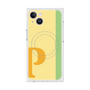 プレミアムスクエアケース with MagSafe［ オリジナル - initial color line - P yellow ］