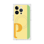 プレミアムスクエアケース with MagSafe［ オリジナル - initial color line - P yellow ］