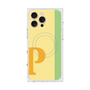 プレミアムスクエアケース with MagSafe［ オリジナル - initial color line - P yellow ］