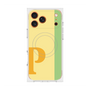 プレミアムスクエアケース with MagSafe［ オリジナル - initial color line - P yellow ］