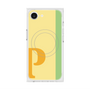 プレミアムスクエアケース with MagSafe［ オリジナル - initial color line - P yellow ］
