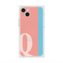 プレミアムスクエアケース with MagSafe［ オリジナル - initial color line - Q pink ］