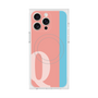 プレミアムスクエアケース with MagSafe［ オリジナル - initial color line - Q pink ］