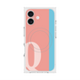 プレミアムスクエアケース with MagSafe［ オリジナル - initial color line - Q pink ］
