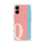 プレミアムスクエアケース with MagSafe［ オリジナル - initial color line - Q pink ］