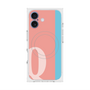プレミアムスクエアケース with MagSafe［ オリジナル - initial color line - Q pink ］