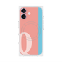 プレミアムスクエアケース with MagSafe［ オリジナル - initial color line - Q pink ］
