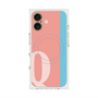 プレミアムスクエアケース with MagSafe［ オリジナル - initial color line - Q pink ］