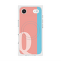 プレミアムスクエアケース with MagSafe［ オリジナル - initial color line - Q pink ］