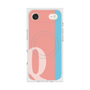 プレミアムスクエアケース with MagSafe［ オリジナル - initial color line - Q pink ］