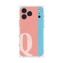 プレミアムスクエアケース with MagSafe［ オリジナル - initial color line - Q pink ］