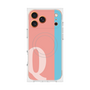 プレミアムスクエアケース with MagSafe［ オリジナル - initial color line - Q pink ］