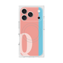 プレミアムスクエアケース with MagSafe［ オリジナル - initial color line - Q pink ］