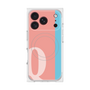 プレミアムスクエアケース with MagSafe［ オリジナル - initial color line - Q pink ］