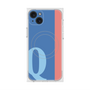 プレミアムスクエアケース with MagSafe［ オリジナル - initial color line - Q blue ］