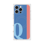 プレミアムスクエアケース with MagSafe［ オリジナル - initial color line - Q blue ］