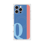 プレミアムスクエアケース with MagSafe［ オリジナル - initial color line - Q blue ］
