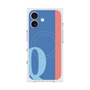 プレミアムスクエアケース with MagSafe［ オリジナル - initial color line - Q blue ］