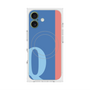 プレミアムスクエアケース with MagSafe［ オリジナル - initial color line - Q blue ］