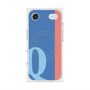 プレミアムスクエアケース with MagSafe［ オリジナル - initial color line - Q blue ］