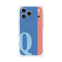 プレミアムスクエアケース with MagSafe［ オリジナル - initial color line - Q blue ］