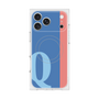 プレミアムスクエアケース with MagSafe［ オリジナル - initial color line - Q blue ］