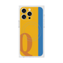 プレミアムスクエアケース with MagSafe［ オリジナル - initial color line - Q orange ］