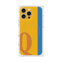 プレミアムスクエアケース with MagSafe［ オリジナル - initial color line - Q orange ］
