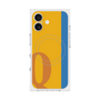 プレミアムスクエアケース with MagSafe［ オリジナル - initial color line - Q orange ］