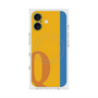 プレミアムスクエアケース with MagSafe［ オリジナル - initial color line - Q orange ］