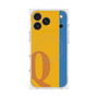 プレミアムスクエアケース with MagSafe［ オリジナル - initial color line - Q orange ］