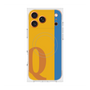 プレミアムスクエアケース with MagSafe［ オリジナル - initial color line - Q orange ］