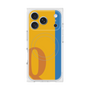 プレミアムスクエアケース with MagSafe［ オリジナル - initial color line - Q orange ］