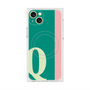 プレミアムスクエアケース with MagSafe［ オリジナル - initial color line - Q green ］